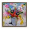 Stupell Industries Bright Clustered Flowers Floating Frame Design by Joan Curtis
